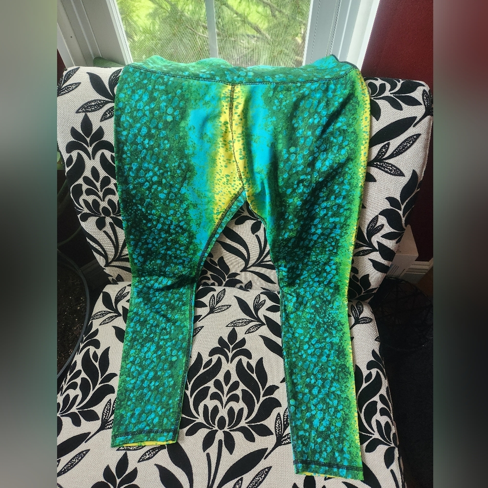 Guy Harvey Teal and Lime Leggings